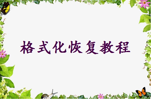 c盘被系统格式化后怎么恢复 - 格式化恢复教程