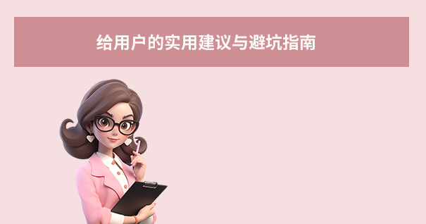 给用户的实用建议与避坑指南