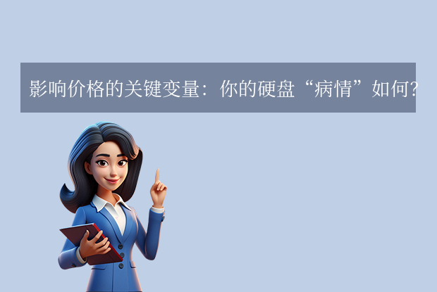 影响价格的关键变量：你的硬盘“病情”如何？