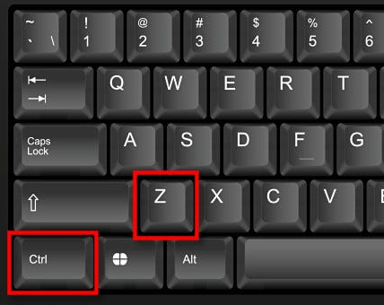 系统自带功能:撤销删除(Ctrl+Z)