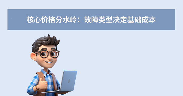 核心价格分水岭：故障类型决定基础成本