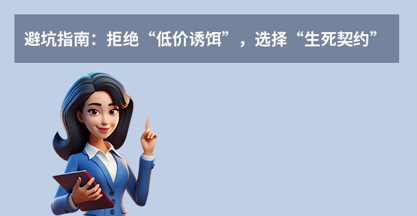  避坑指南：拒绝“低价诱饵”，选择“生死契约”