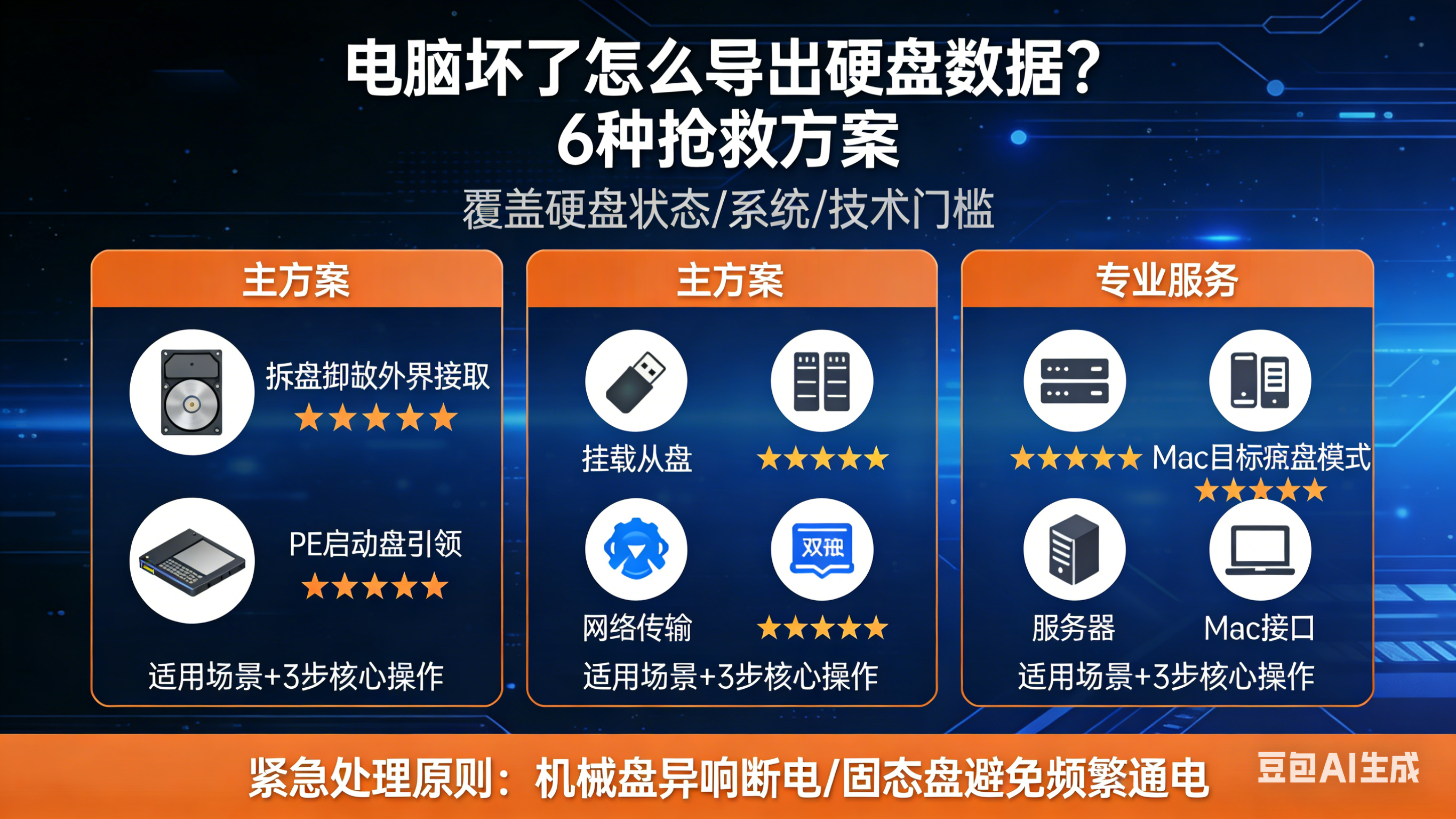 电脑坏了怎么把硬盘里的东西弄出来？试试这6种实用方法！