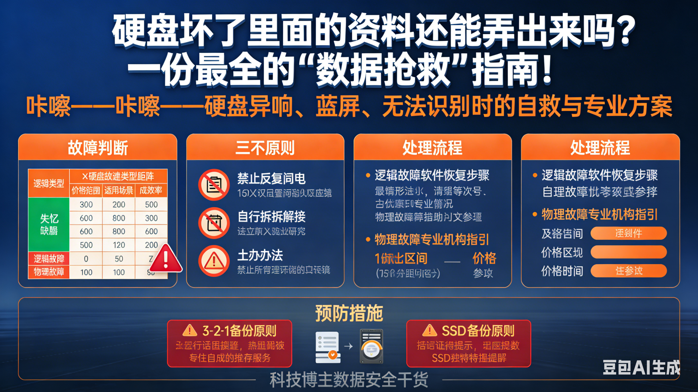 硬盘坏了里面的资料还能弄出来吗？一份最全的“数据抢救”指南！