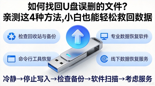 如何找回u盘误删的文件？亲测这4种方法，小白也能轻松救回数据！！