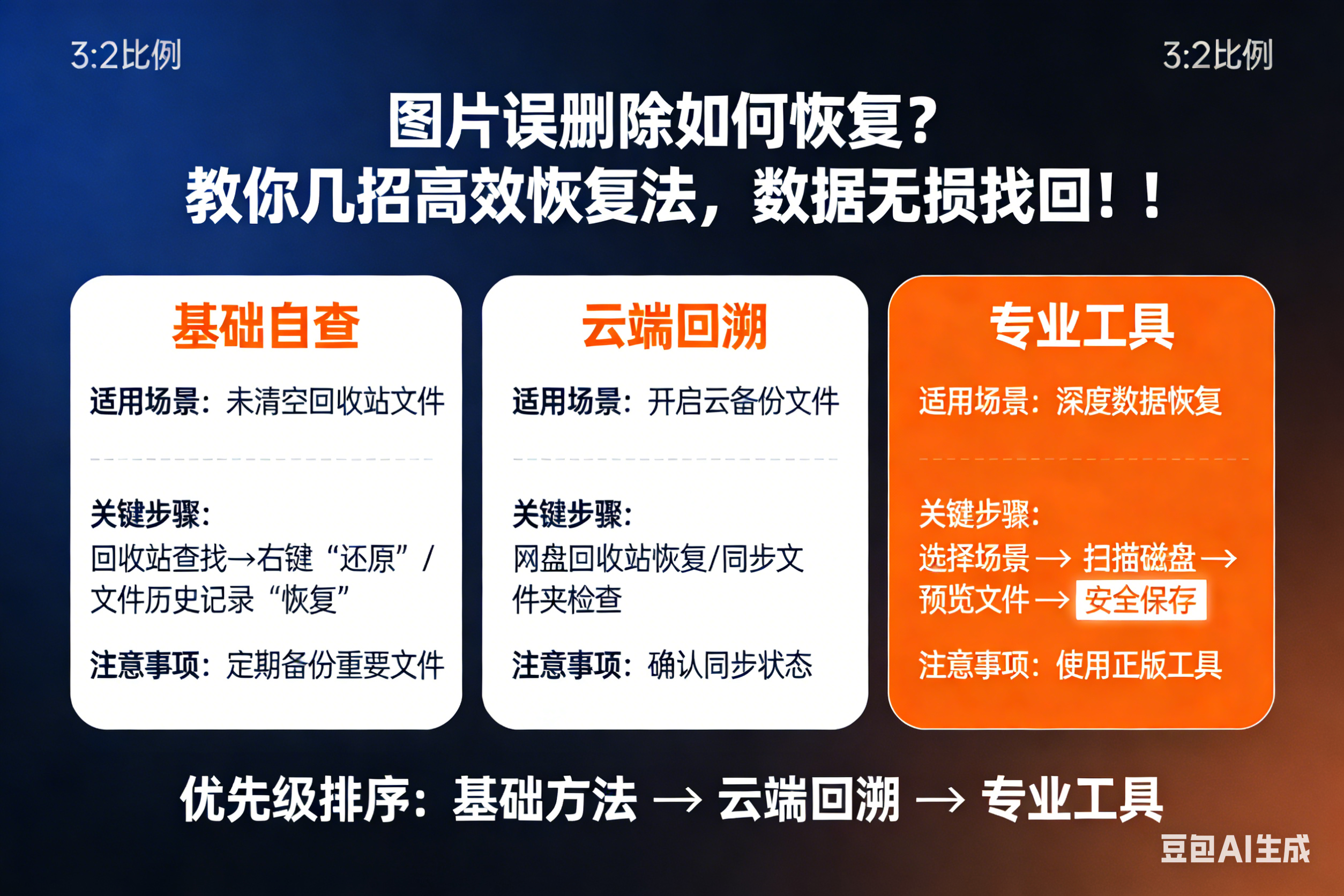 图片误删除如何恢复？教你几招高效恢复法，数据无损找回！!