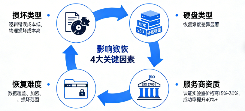 影响数据恢复价格的4大关键因素