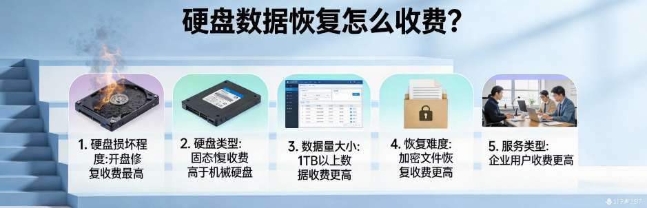 硬盘数据恢复怎么收费？影响价格的5大核心因素（深度解析）