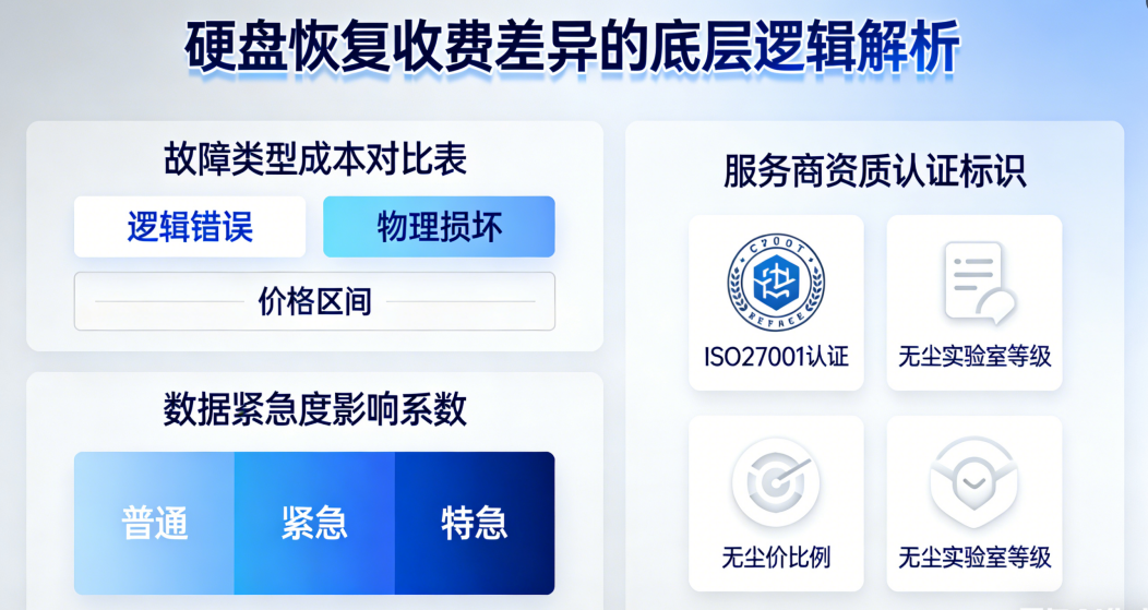为什么“硬盘恢复数据怎么收费”难定？3大核心逻辑