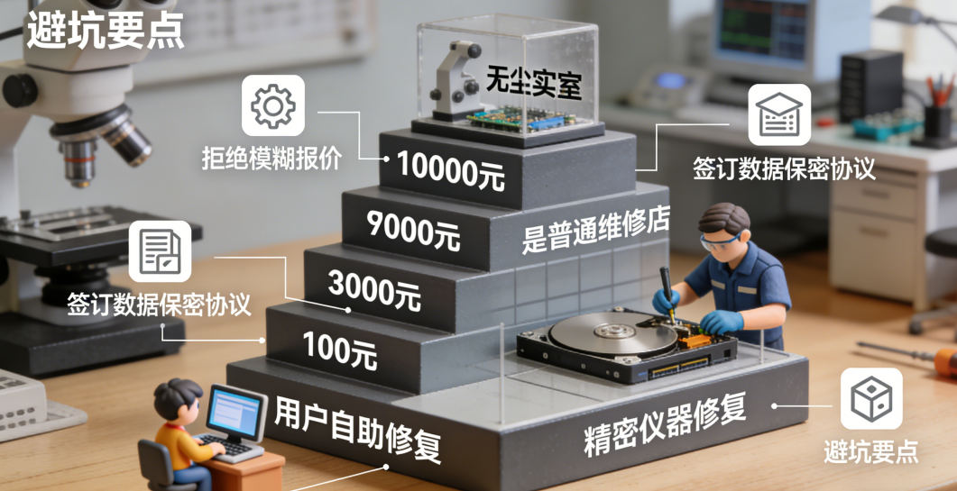 硬盘数据恢复一般需要收费多少钱？从百元自救到万元“手术”的避坑指南！