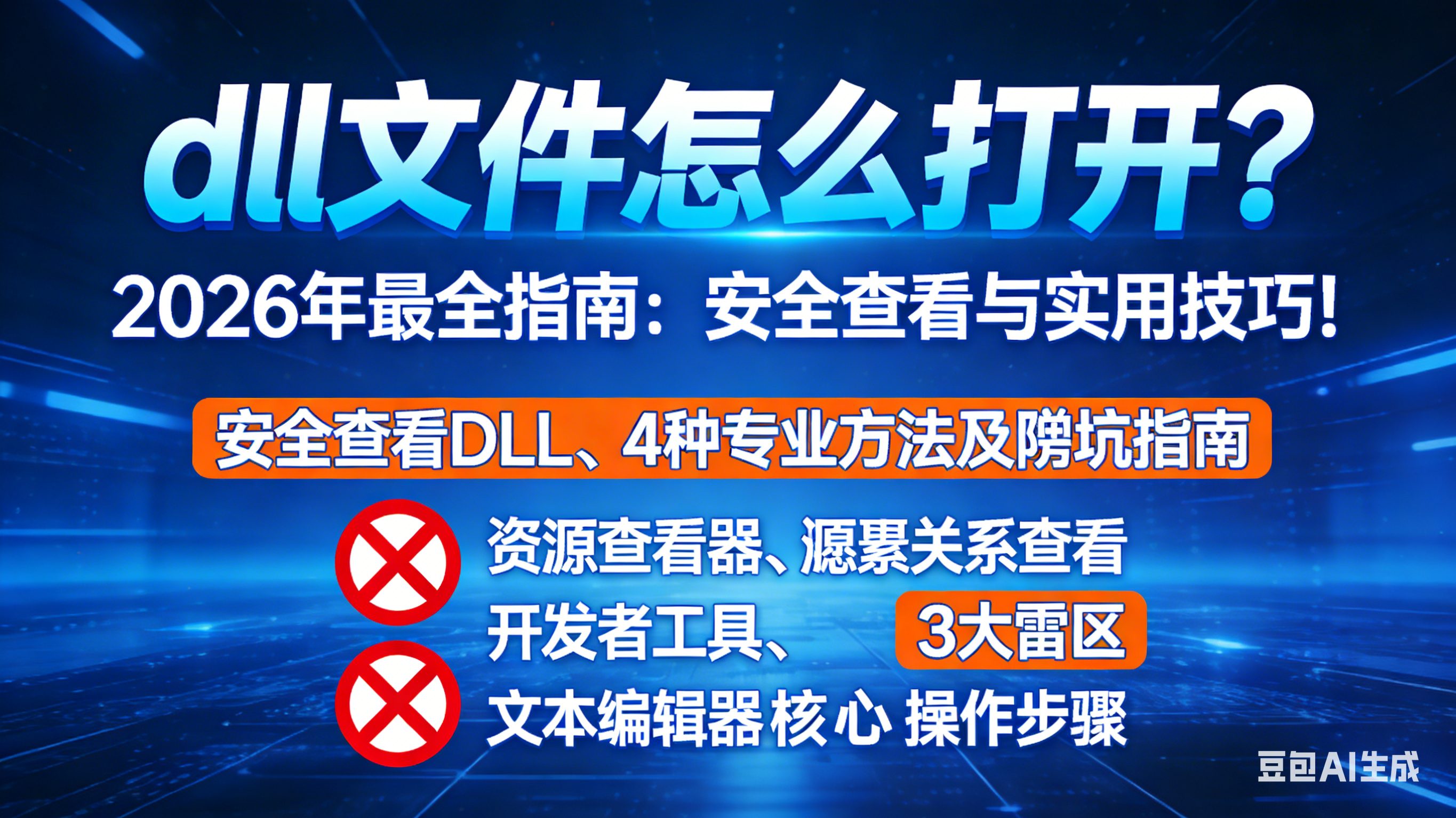 dll文件怎么打开？2026年最全指南：安全查看与实用技巧！