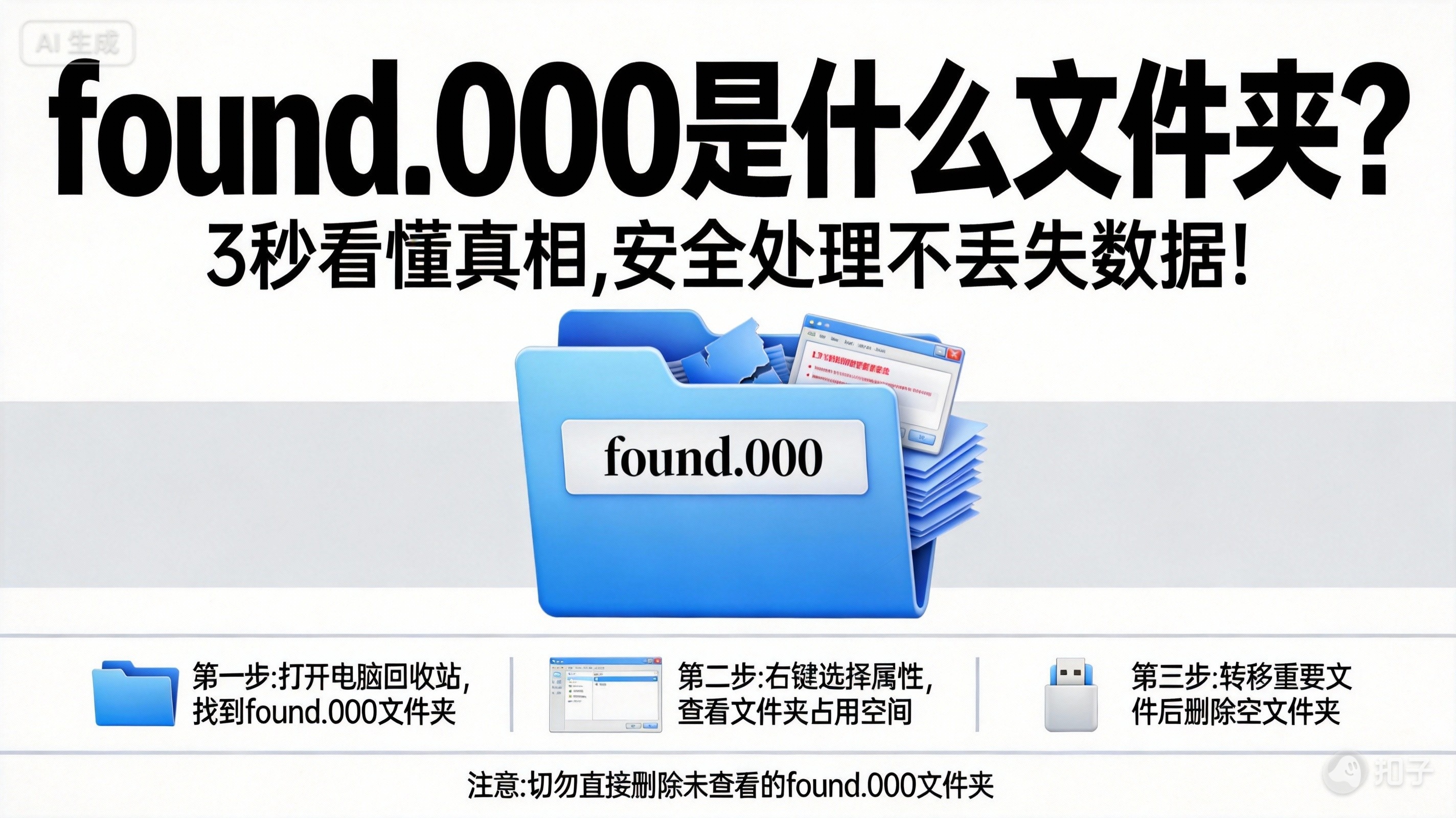 found.000是什么文件夹？3秒看懂真相，安全处理不丢失数据！