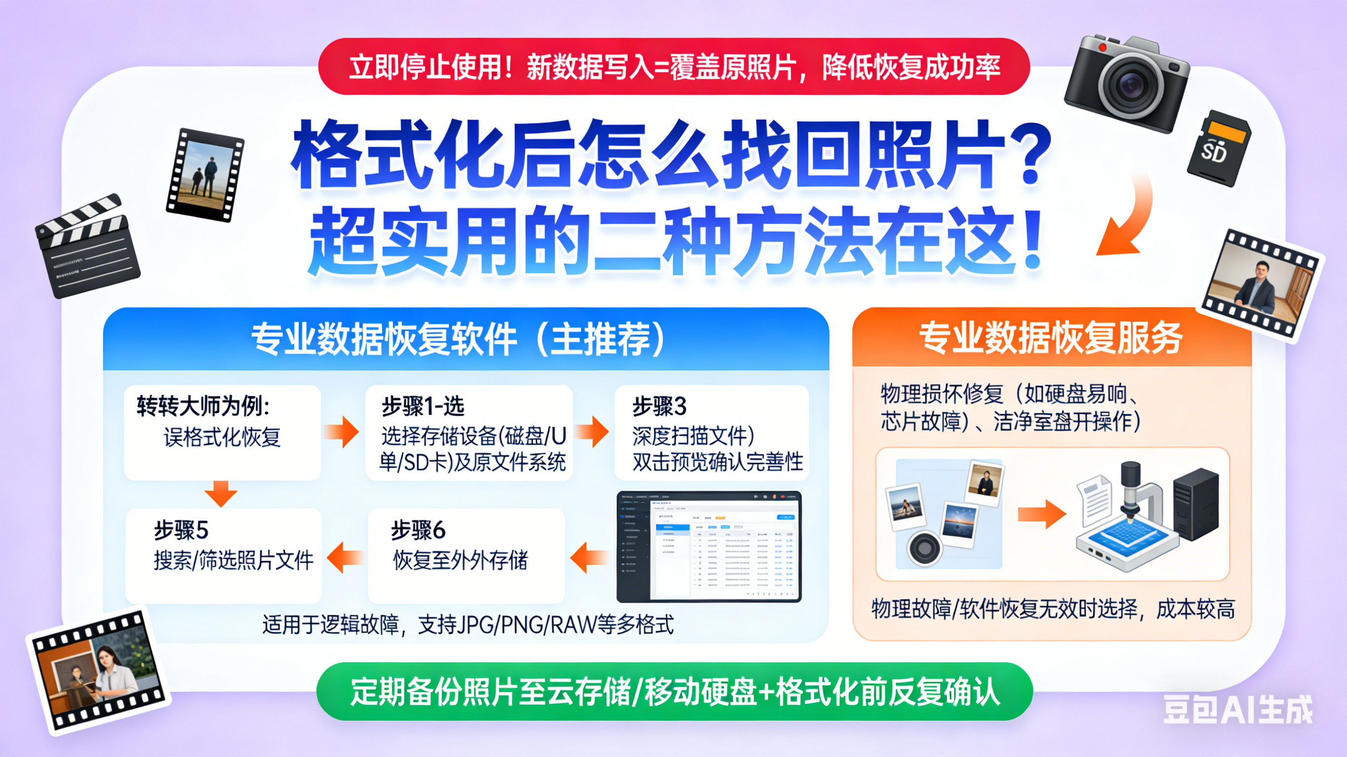 格式化后怎么找回照片？超实用的二种方法在这！
