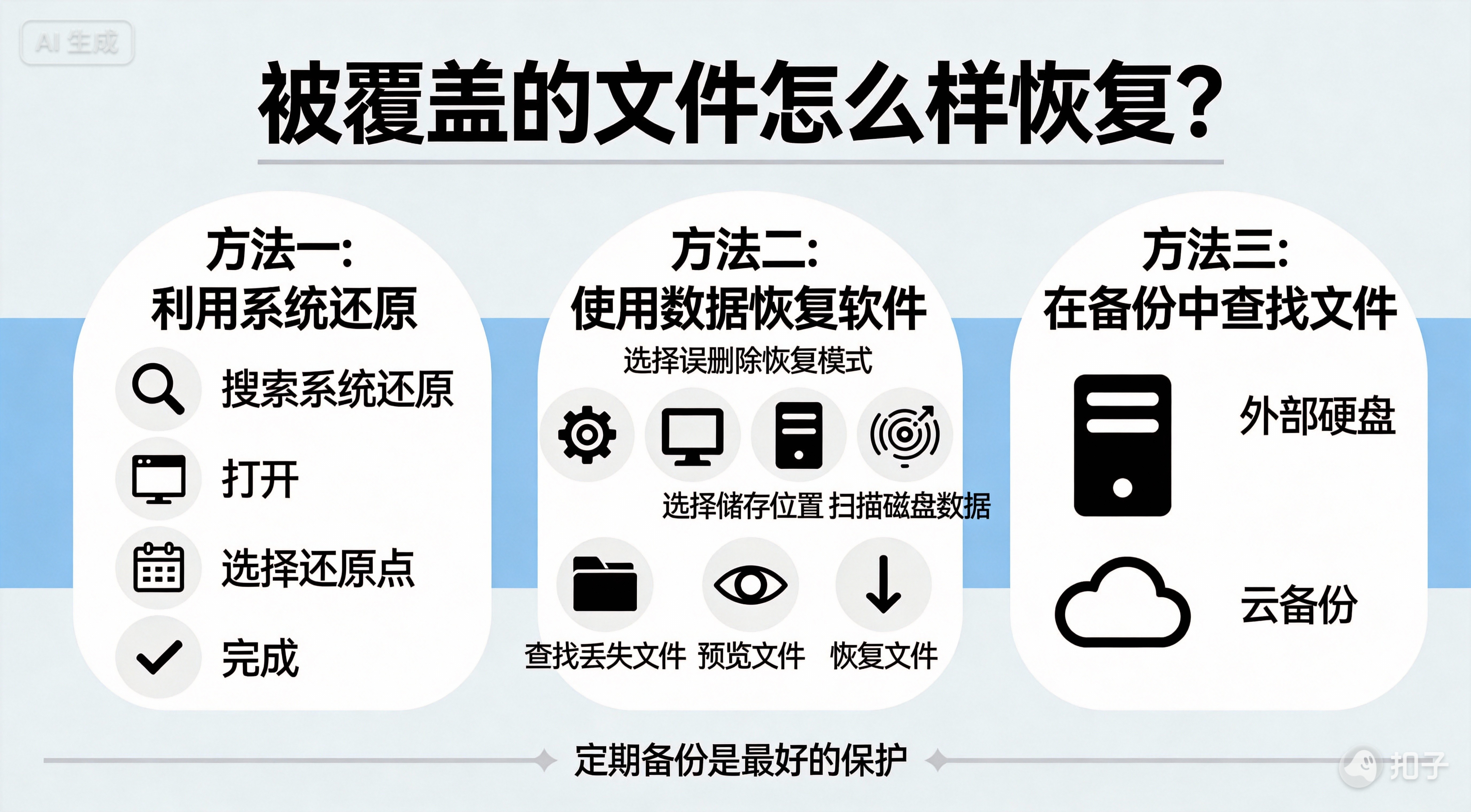 被覆盖的文件怎么样恢复？3个方法快速恢复覆盖文件！