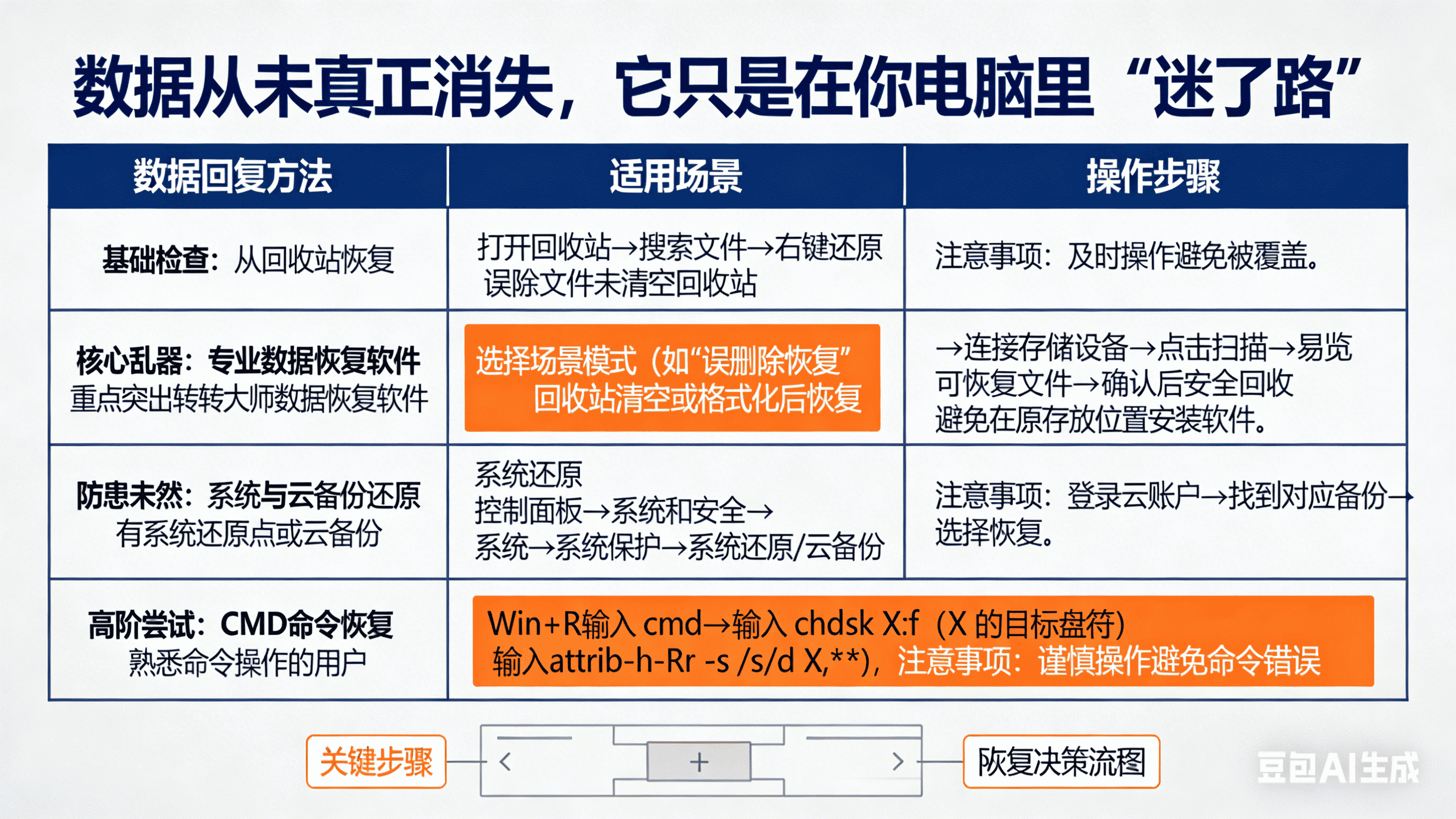 怎么恢复删除的文件？这3种恢复方法，能救回你99%的重要数据！