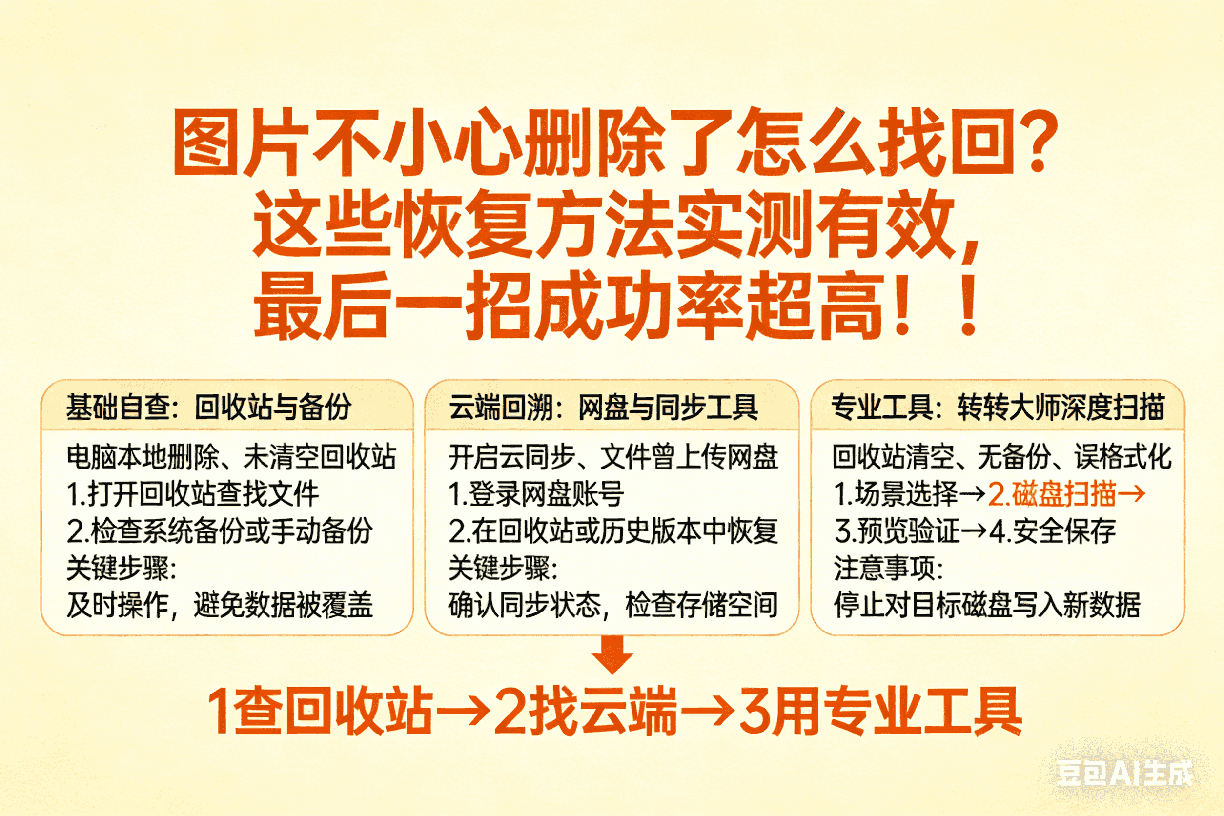 恢复误删相机照片，一招轻松解决