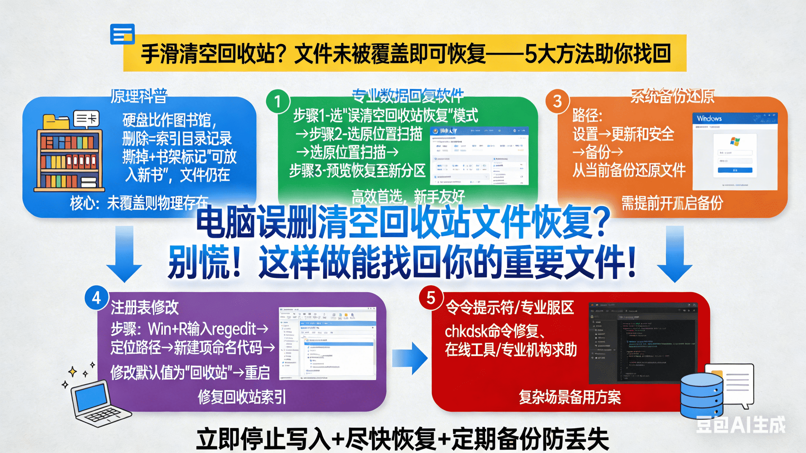 电脑误删清空回收站文件恢复？别慌！这样做能找回你的重要文件！