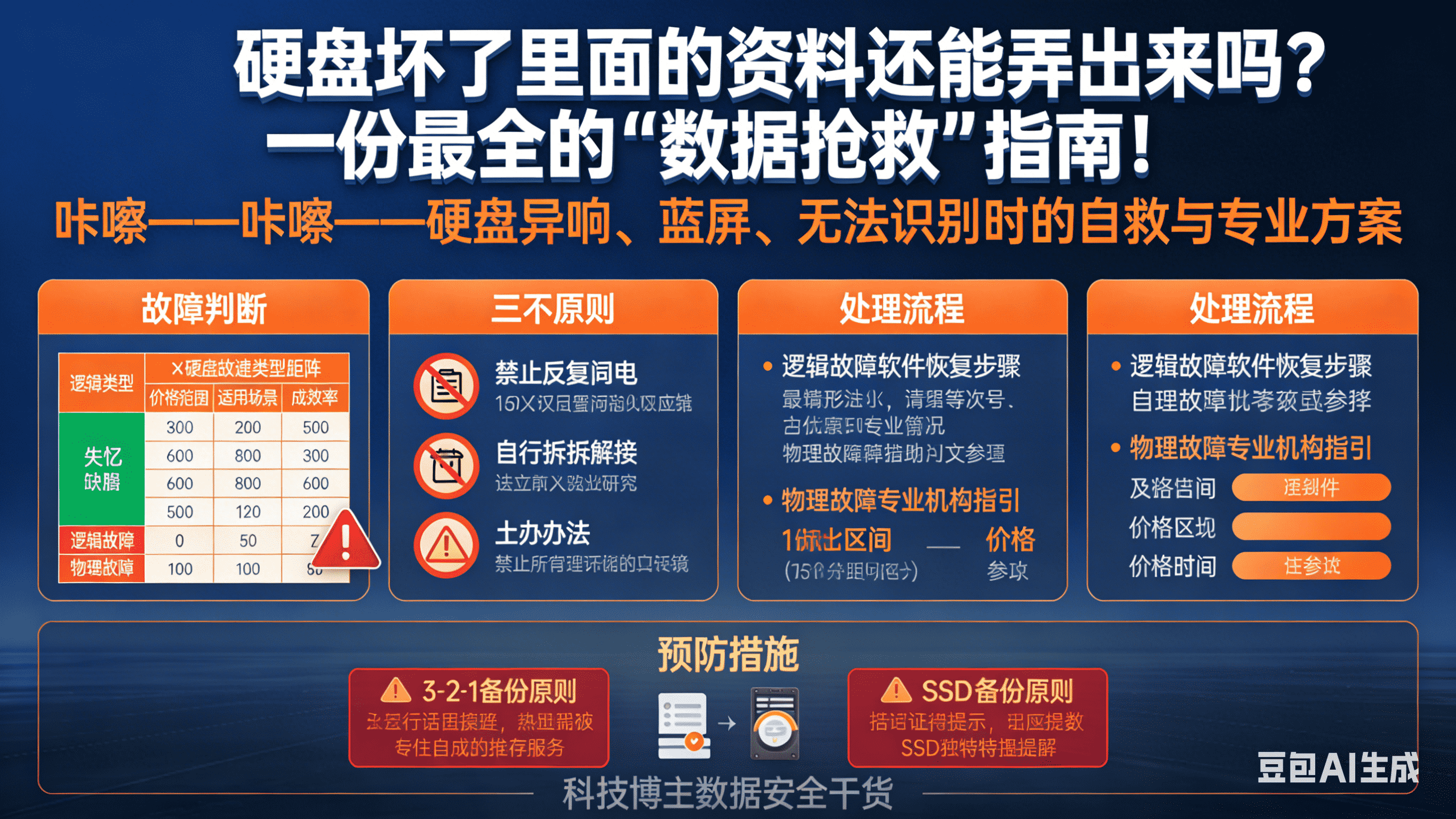 硬盘坏了里面的资料还能弄出来吗？一份最全的“数据抢救”指南！