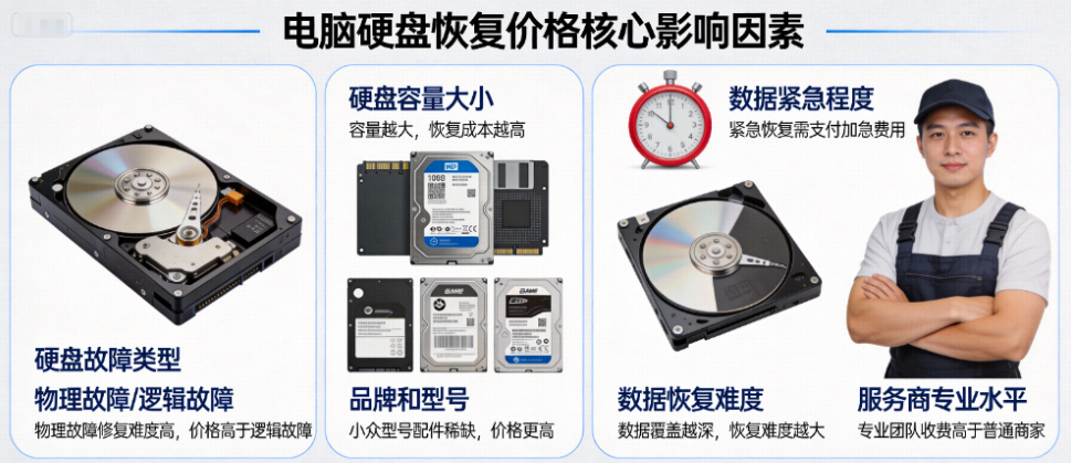 电脑硬盘数据恢复多少钱?2026年权威价格指南+零成本自救教程!