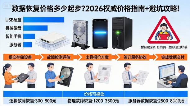 数据恢复价格多少起步？2026权威价格指南+避坑攻略！