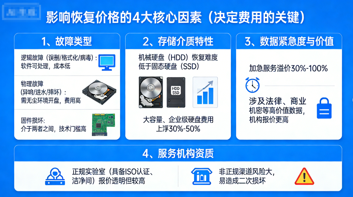 硬盘数据恢复价格多少?全面解析费用构成与高性价比解决方案!