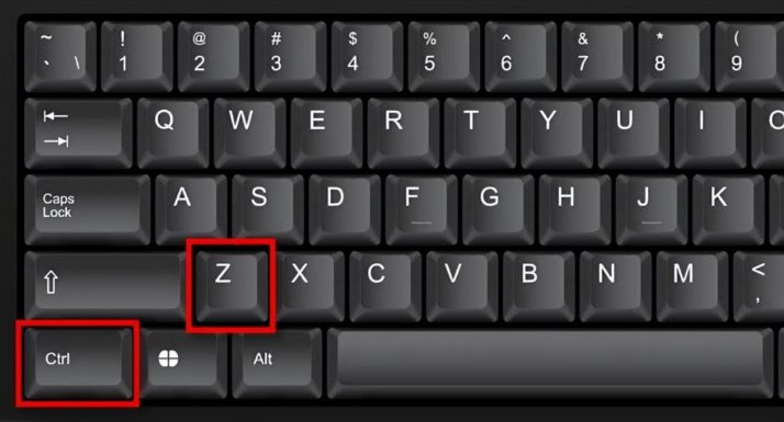 Ctrl+Z“时光倒流”法（仅限刚删除）