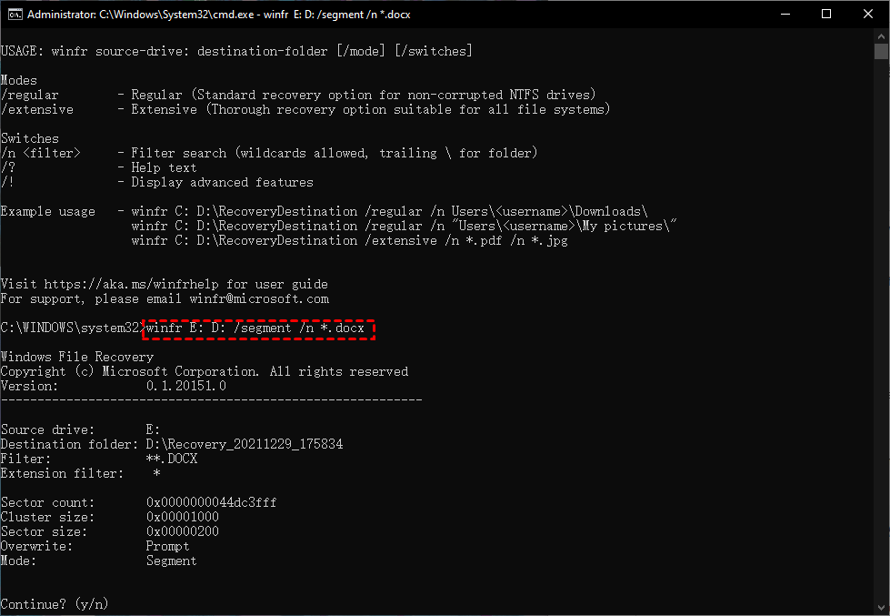 尝试微软官方命令行工具步骤三