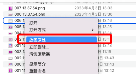 回收站/废纸篓直接还原法步骤四
