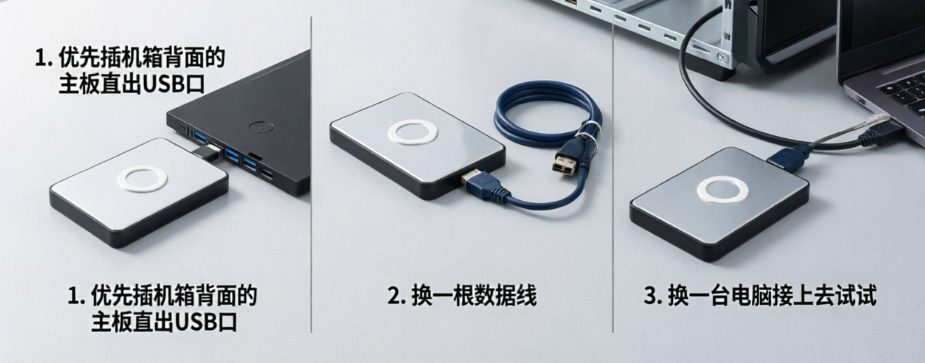 换线换接口换电脑排查步骤二