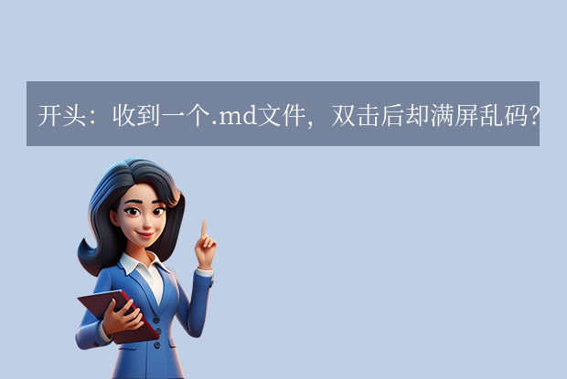 开头：收到一个.md文件，双击后却满屏乱码？