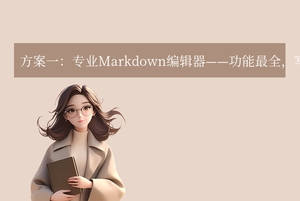 方案一：专业Markdown编辑器——功能最全，写作首选