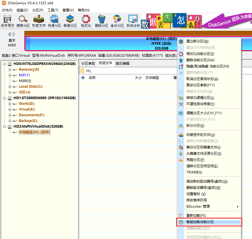 分区修复/RAW格式处理软件——打不开盘时先救分区表付费步骤四