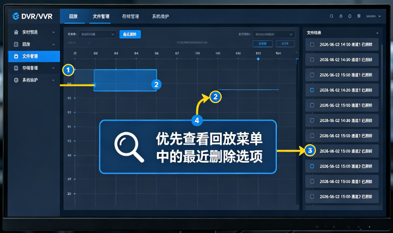 监控设备的回收站/最近删除文件夹——最省事的一步