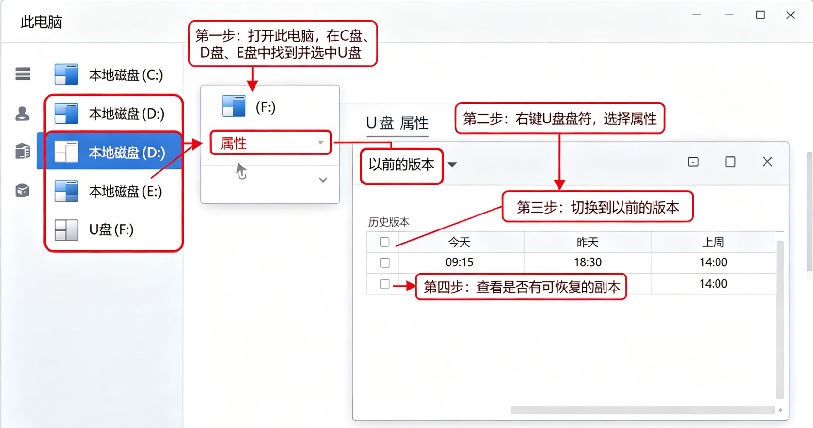 先找系统备份和旧副本——最容易被忽略的救命手段免费步骤五