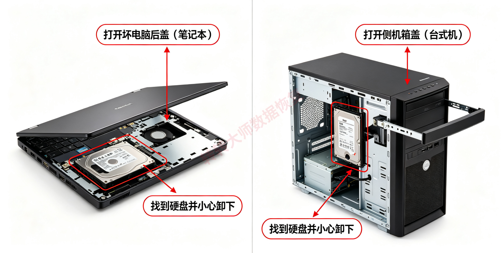 使用移动硬盘盒/易驱线（最推荐，门槛最低）步骤一