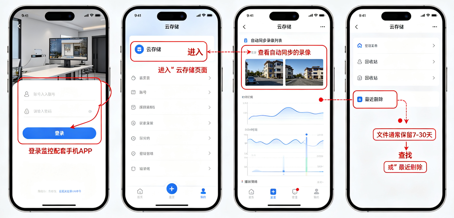 通过云存储或APP回收站找回免费步骤四