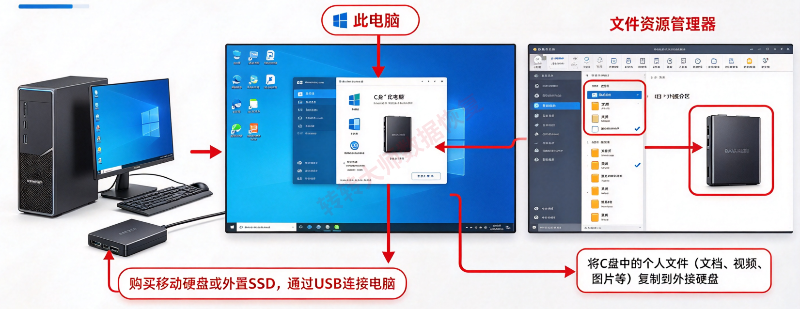 外接硬盘或升级大容量SSD步骤一